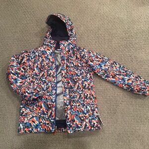 Boys Columbia SKI jacket size Large with removable fleece jacket.